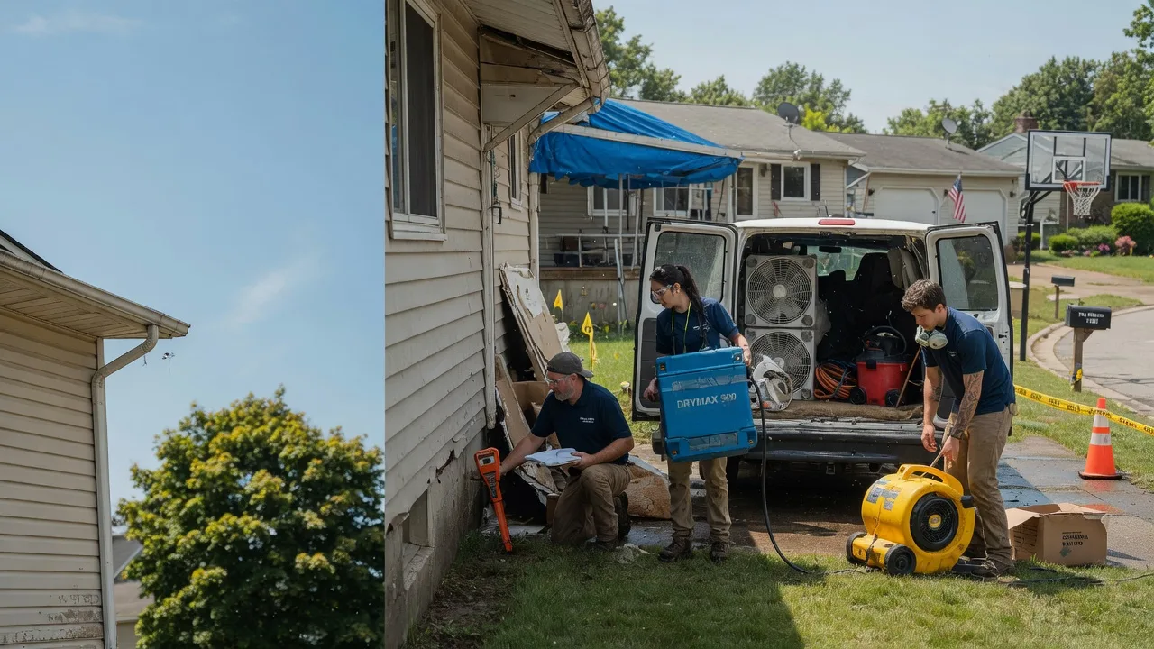 Ceiling Leak Cleanup in Thornton, IL near me